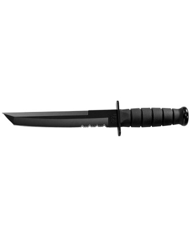 KA-BAR Black Tanto – Couteau tactique noir à lame mixte et pointe Tanto