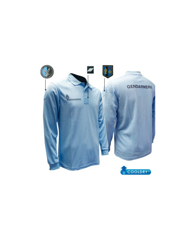 Polo Gendarmerie Bleu Manches Longues – OPEX, performance technique et confort en mission Polo Gendarmerie Bleu Manches Longues – OPEX, performance technique et confort en mission