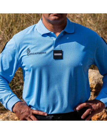 Polo Gendarmerie Bleu Manches Longues – OPEX, performance technique et confort en mission