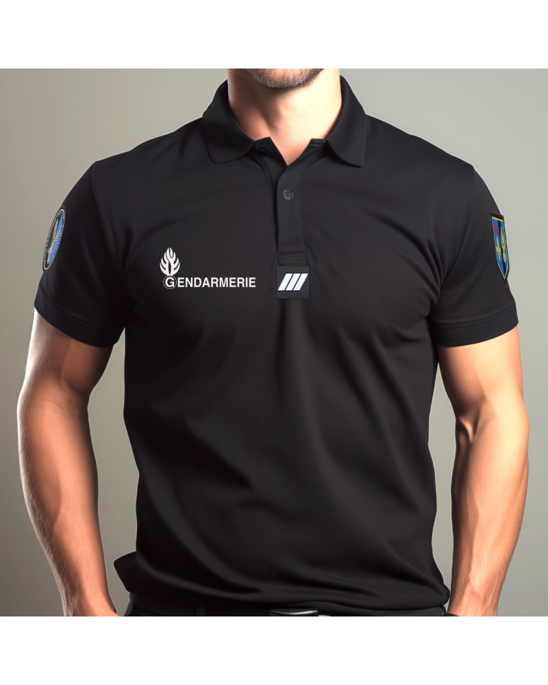 POLO GENDARMERIE NOIR COOLDRY - OPEX POLO GENDARMERIE NOIR COOLDRY - OPEX