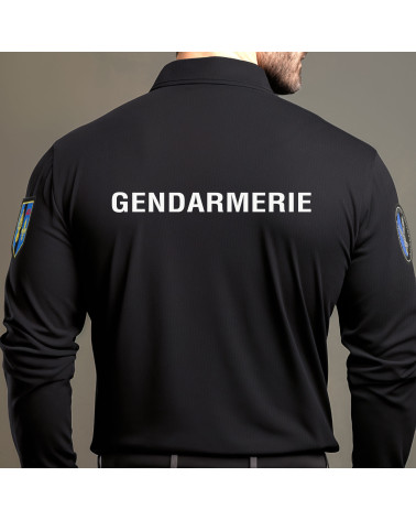 Polo Gendarmerie Noir Manches Longues – OPEX, confort thermique et discrétion en intervention Polo Gendarmerie Noir Manches Longues – OPEX, confort thermique et discrétion en intervention