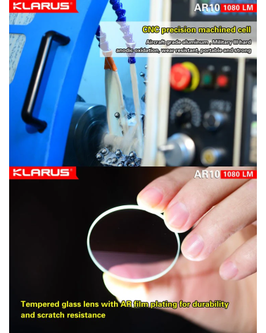 Lampe Klarus AR10 – Puissante, rotative et rechargeable, idéale terrain Lampe Klarus AR10 – Puissante, rotative et rechargeable, idéale terrain