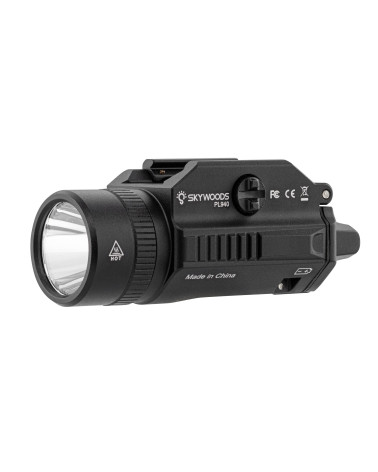 Lampe tactique RAFALE 500 lumens – SKYWOODS compacte et résistante