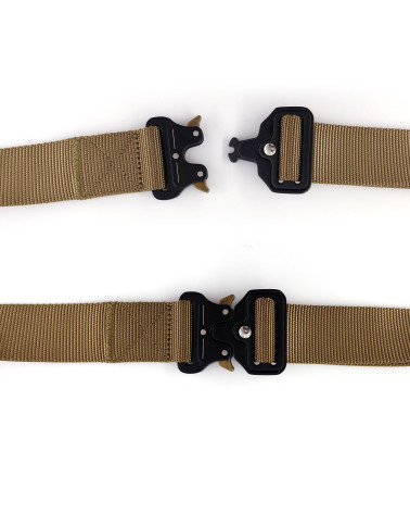 Ceinture Cobra OPEX en nylon coyote avec boucle acier rapide Ceinture Cobra OPEX en nylon coyote avec boucle acier rapide