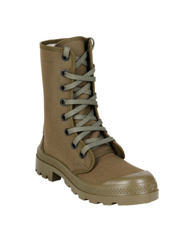 Rangers A.R.E.S en toile verte avec semelle crantée injectée et capsule de protection avant