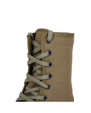 Rangers A.R.E.S en toile verte avec semelle crantée injectée et capsule de protection avant