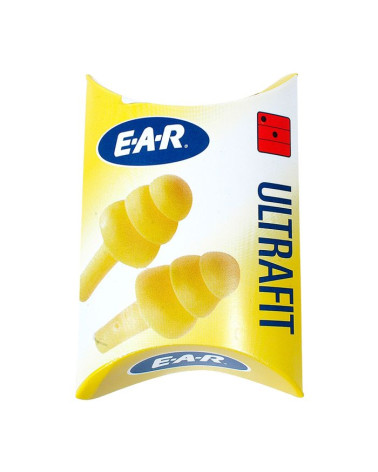 Bouchons d’oreilles 3M Ultrafit réutilisables avec triple collerette pour protection auditive optimale