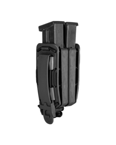 Porte-chargeur double noir Vega Holster 8BL01 avec fixation MOLLE et maintien BUNGY Porte-chargeur double noir Vega Holster 8BL01 avec fixation MOLLE et maintien BUNGY