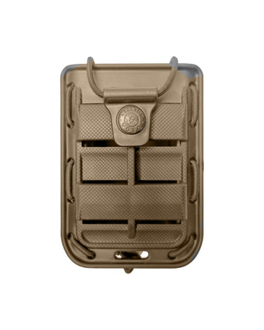 Porte-radio tan Vega Holster 8BL19 avec fixation MOLLE et ceinture Porte-radio tan Vega Holster 8BL19 avec fixation MOLLE et ceinture