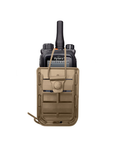 Porte-radio tan Vega Holster 8BL19 avec fixation MOLLE et ceinture