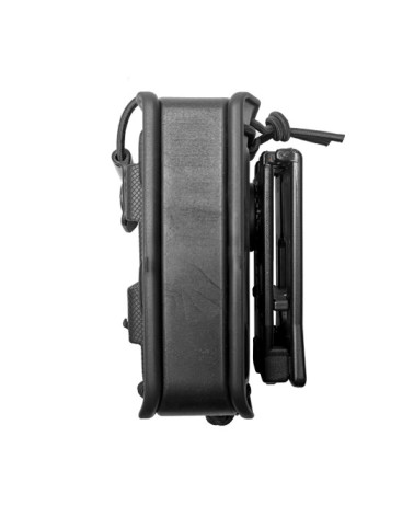 Porte-radio noir Vega Holster 8BL19 avec fixation ceinture et MOLLE Porte-radio noir Vega Holster 8BL19 avec fixation ceinture et MOLLE