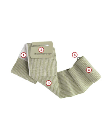 Pansement compressif individuel HARTMANN 15 cm pour urgences et blessures hémorragiques