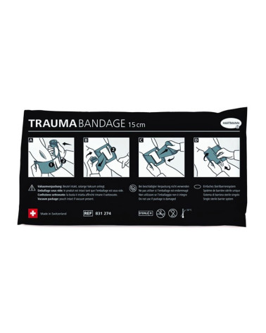 Pansement compressif individuel HARTMANN 15 cm pour urgences et blessures hémorragiques Pansement compressif individuel HARTMANN 15 cm pour urgences et blessures hémorragiques