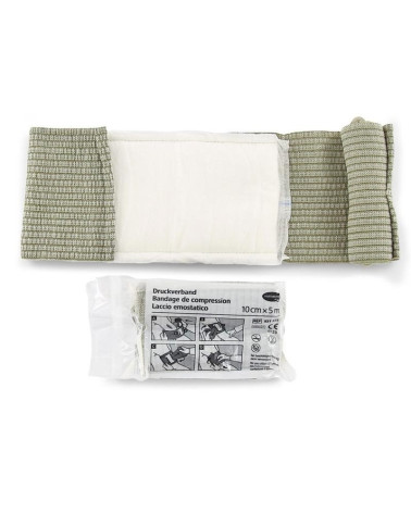 Pansement compressif individuel HARTMANN 15 cm pour urgences et blessures hémorragiques Pansement compressif individuel HARTMANN 15 cm pour urgences et blessures hémorragiques