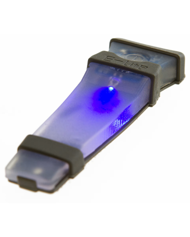 Lampe tactique LED bleue VLT Light Blue Element avec fixation Velcro Lampe tactique LED bleue VLT Light Blue Element avec fixation Velcro