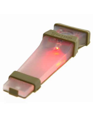 Lampe tactique LED rouge VLT Light Red Element avec fixation Velcro