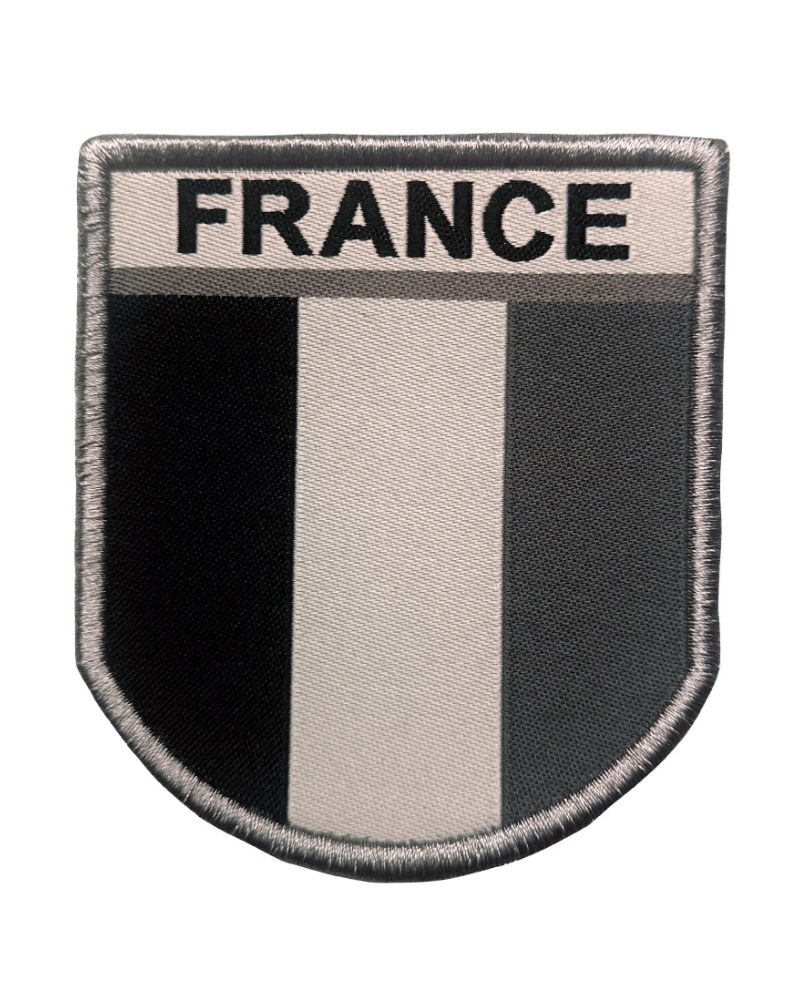 ÉCUSSON FRANCE BRODE GRIS - A10 EQUIPMENT ÉCUSSON FRANCE BRODE GRIS - A10 EQUIPMENT
