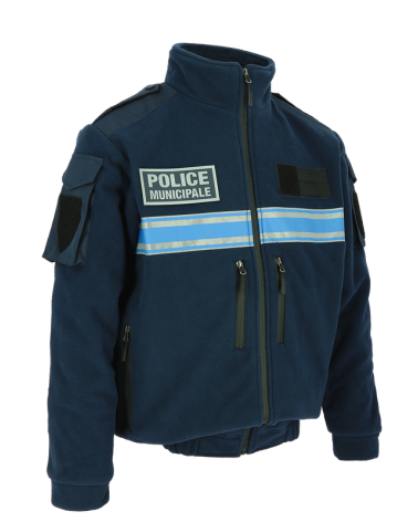 Blouson polaire Teddy imperméable DMB UNIFORM avec bande Gitane