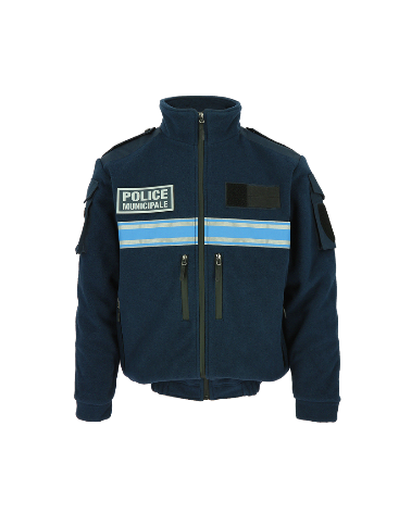 Blouson polaire Teddy imperméable DMB UNIFORM avec bande Gitane Blouson polaire Teddy imperméable DMB UNIFORM avec bande Gitane