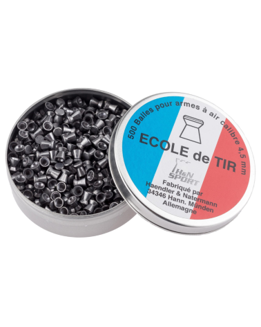 Boîte de 500 plombs H&N SPORT École de Tir calibre 4.5 mm pour tir sportif Boîte de 500 plombs H&N SPORT École de Tir calibre 4.5 mm pour tir sportif
