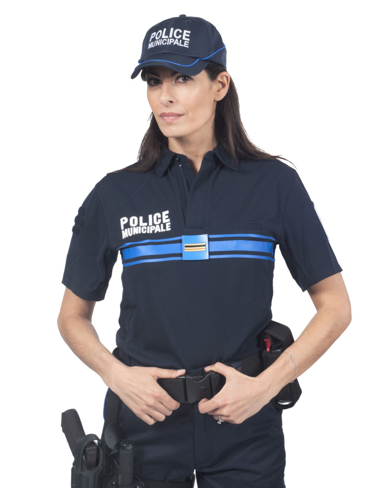 Polo bleu manches courtes Police Municipale Dry TEC® Equipol Prowear avec écusson et velcro. Polo bleu manches courtes Police Municipale Dry TEC® Equipol Prowear avec écusson et velcro.