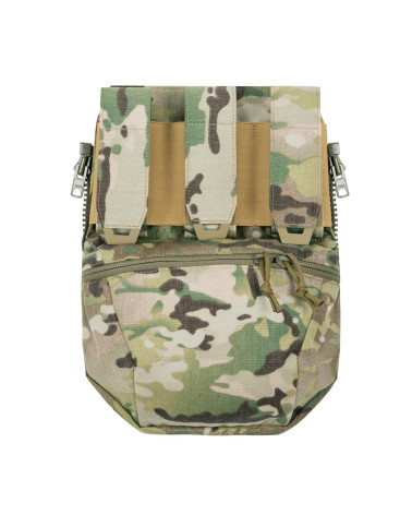 Panneau arrière SPITFIRE Multicam pour gilet tactique Direct Action avec poches flashbang et compartiment cargo