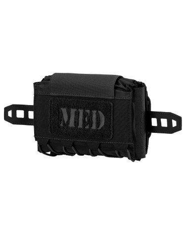 Pochette médicale horizontale noire Compact – Direct Action avec insert amovible et fixation MOLLE