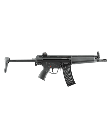 Réplique airsoft HK53 Heckler & Koch 6mm gaz, full métal, couleur noire