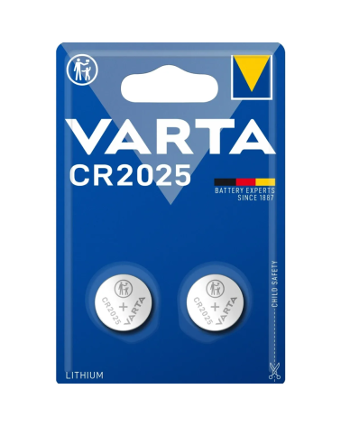 Pile bouton lithium 3V CR2025 VARTA pour appareils électroniques