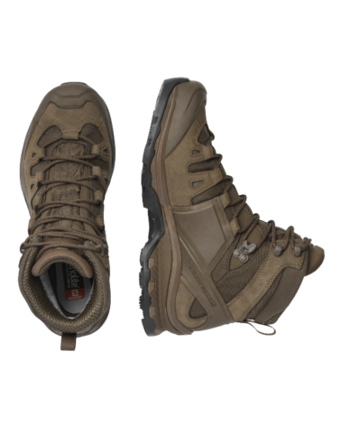 Chaussure tactique Quest 4D GTX Forces 2 marron de Salomon Forces – vue latérale robuste Chaussure tactique Quest 4D GTX Forces 2 marron de Salomon Forces – vue latérale robuste
