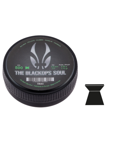 Plombs plats 4.5mm Wad Cutter pour tir de précision – Black Ops Soul Plombs plats 4.5mm Wad Cutter pour tir de précision – Black Ops Soul