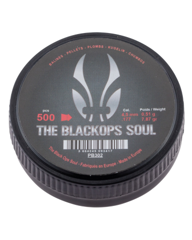 Plombs 4.5mm à tête pointue pour tir puissant – Black Ops Soul