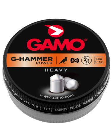 Plombs GAMO G-HAMMER 4.5mm tête elliptique pour tir puissant et précis