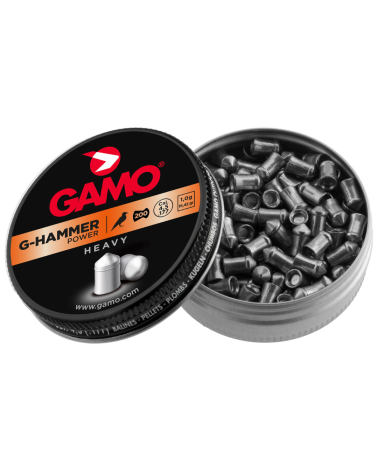 Plombs GAMO G-HAMMER 4.5mm tête elliptique pour tir puissant et précis Plombs GAMO G-HAMMER 4.5mm tête elliptique pour tir puissant et précis