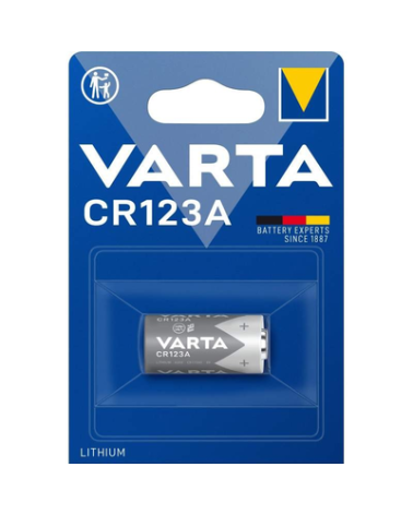 Pile lithium CR123A VARTA – idéale pour lampes tactiques et optiques