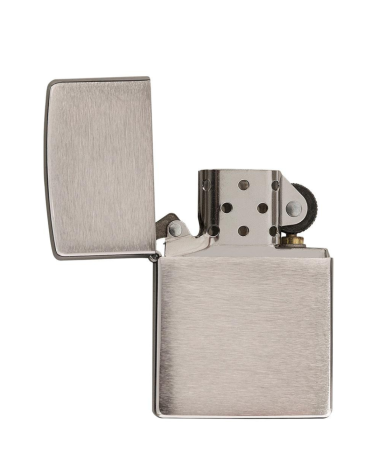 Briquet Zippo Brushed Chrome – Rechargeable, finition brossée intemporelle, garanti à vie Briquet Zippo Brushed Chrome – Rechargeable, finition brossée intemporelle, garanti à vie
