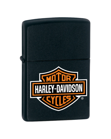 Briquet Zippo Harley-Davidson® – Finition Black Matte, design Color Image, rechargeable et garanti à vie
