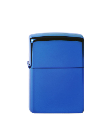 Briquet Zippo Sapphire – Finition brillante bleu saphir, rechargeable, garanti à vie