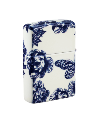 Zippo Floral Skull – Design tête de mort fleurie sur chrome brossé, rechargeable, fabrication USA Zippo Floral Skull – Design tête de mort fleurie sur chrome brossé, rechargeable, fabrication USA