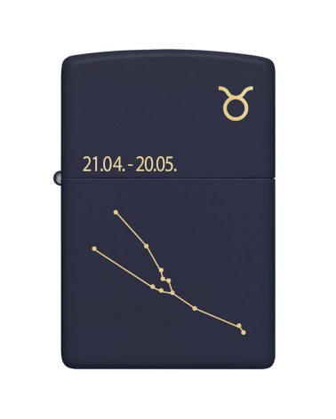 Zippo Zodiac Taurus – Briquet astrologique signe du Taureau, finition chrome brossé, rechargeable et garanti à vie Zippo Zodiac Taurus – Briquet astrologique signe du Taureau, finition chrome brossé, rechargeable et garanti à vie