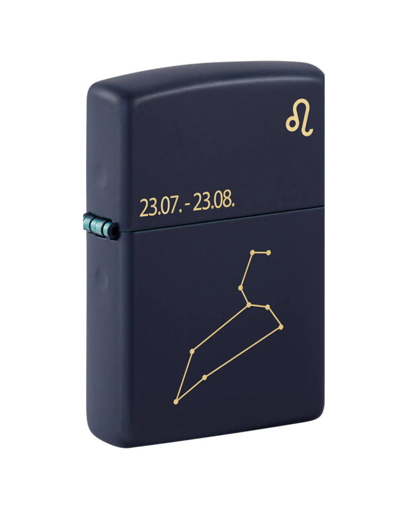 Zippo Zodiac Leo – Briquet signe astrologique Lion, finition chrome brossé, rechargeable et garanti à vie Zippo Zodiac Leo – Briquet signe astrologique Lion, finition chrome brossé, rechargeable et garanti à vie