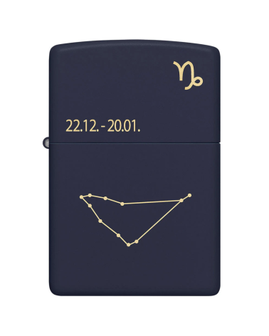 Zippo Zodiac Capricorn – Briquet signe astrologique Capricorne, chrome brossé, design cosmique, rechargeable Zippo Zodiac Capricorn – Briquet signe astrologique Capricorne, chrome brossé, design cosmique, rechargeable