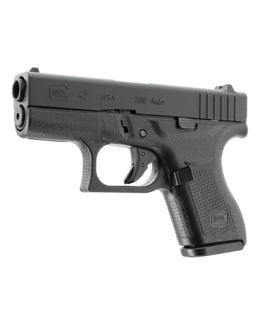 Réplique Glock 42 GBB 6mm – Pistolet airsoft ultra-compact avec culasse métallique et blowback. Réplique Glock 42 GBB 6mm – Pistolet airsoft ultra-compact avec culasse métallique et blowback.