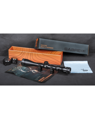 Lunette Sabre Optics X3 3-9x40 HMD – Pour carabines .22LR et 4.5mm – Avec montage 11 mm. Lunette Sabre Optics X3 3-9x40 HMD – Pour carabines .22LR et 4.5mm – Avec montage 11 mm.