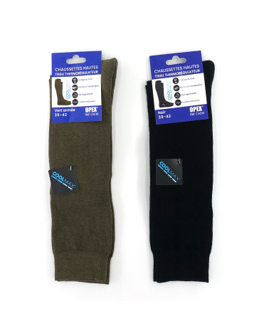 CHAUSSETTES THERMORÉGULATEUR COOLMAX NOIRE - OPEX CHAUSSETTES THERMORÉGULATEUR COOLMAX NOIRE - OPEX