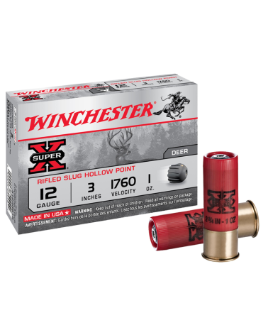 Cartouches Winchester Super-X 12/76 Slug 28g pour canon lisse
