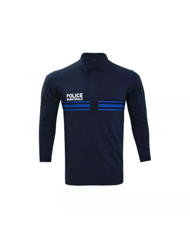 Polo Manches Longues Operator ADN Tactical – Police Municipale – Dark Navy – 100% Coton