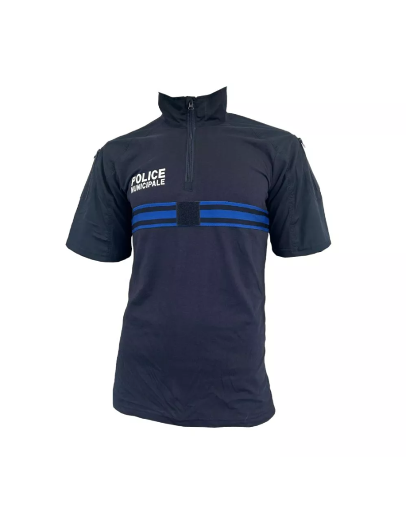 Combat Shirt Manches Courtes ADN Tactical – Police Municipale – Dark Navy – Ripstop & Polycoton Combat Shirt Manches Courtes ADN Tactical – Police Municipale – Dark Navy – Ripstop & Polycoton