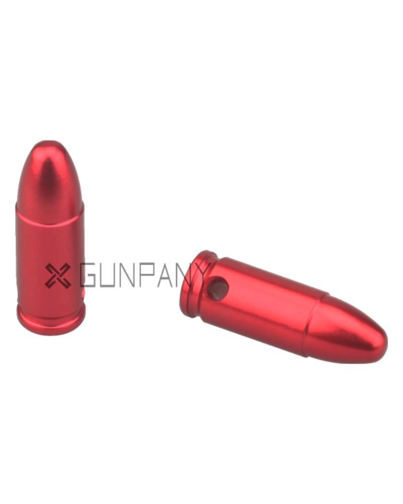 Lot de 12 douilles d’entraînement 9mm Vector Optics en aluminium anodisé rouge Lot de 12 douilles d’entraînement 9mm Vector Optics en aluminium anodisé rouge