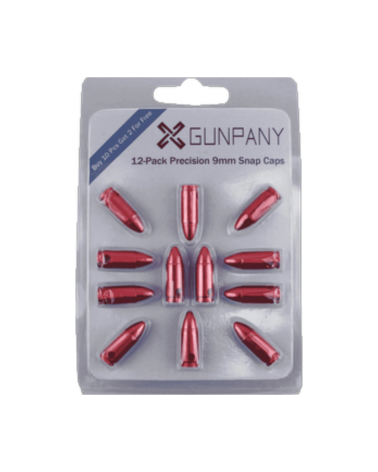 Lot de 12 douilles d’entraînement 9mm Vector Optics en aluminium anodisé rouge Lot de 12 douilles d’entraînement 9mm Vector Optics en aluminium anodisé rouge